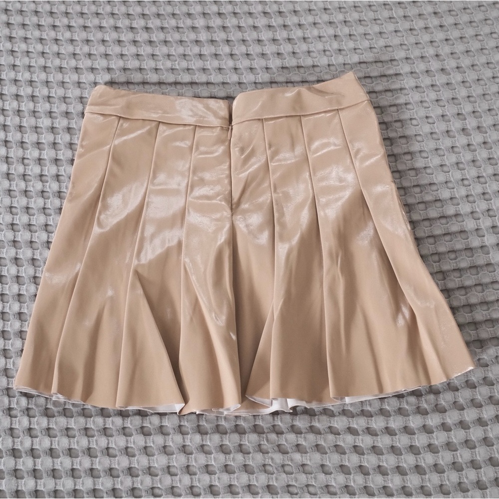Urban Romantics Pleated Pleather Mini Skirt Women’s Small